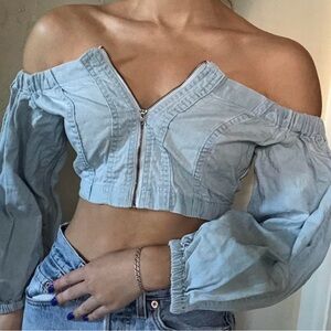 Urban Outfitter BDG Denim Cropped Top